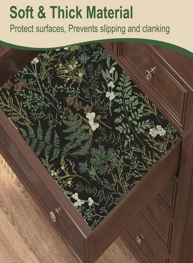 WY-BSO Drawer Liner for Kitchen Cabinets,Vinyl Film Decorative Shelf Liner for Bedroom Dresser Sticker (Dark Green, 17.3 inch x 118 inch) - Image 5
